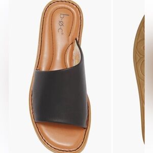 b.o.c. Women's Black and Tan Mules